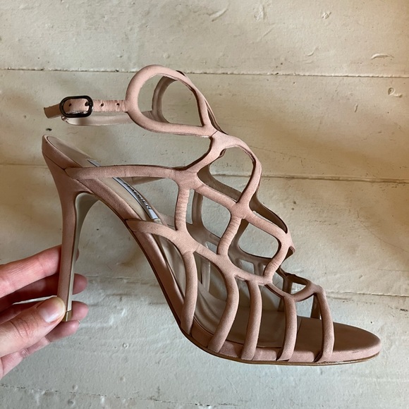 Steve Madden Teagan cage sandal heels blush size 8.5 NWT - Picture 6 of 8